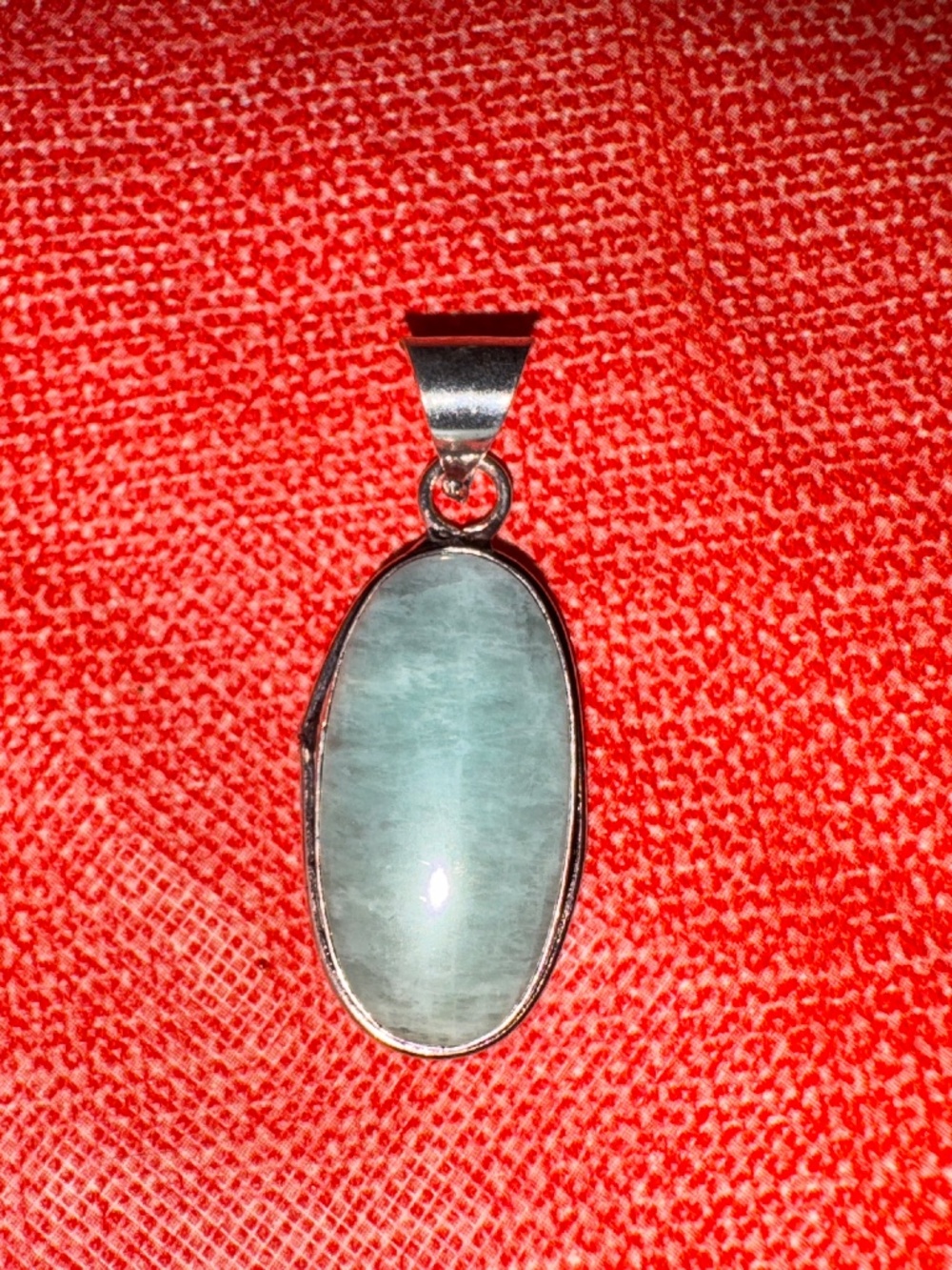 Sterling Silver 925 Plated Amazonite Pendant